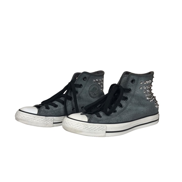 Converse All Star Chuck Taylor Collar Studs Women’s Hi Tops Size 6 - Picture 2 of 12